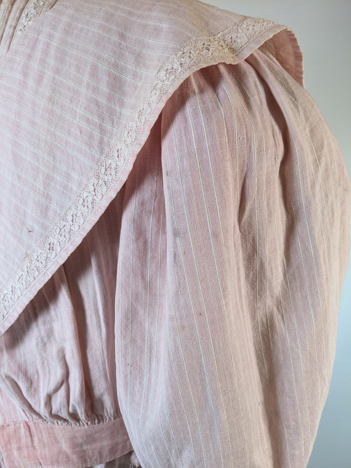 Edwardian Pink Cotton Shirtwaist