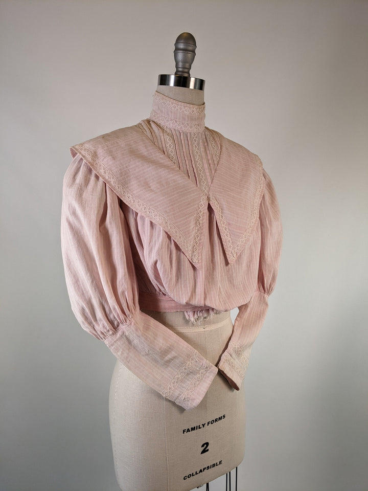 Edwardian Pink Cotton Shirtwaist