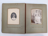 Blue Victorian Photo Album with Photos