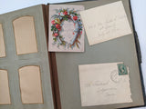 Blue Victorian Photo Album with Photos