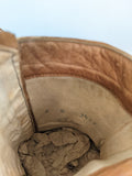 1910s Tan Lace Up Boots | Sz 8-8.5