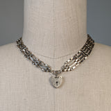 Victorian Revival Sterling Silver Gate Necklace