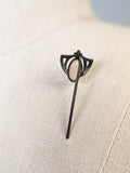 Art Nouveau Sterling Silver Stick Pin