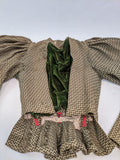 1890s Green + Brown Bodice