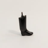 1910s-1920s Compressed Coal Boot Pendant