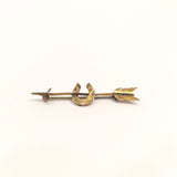 1880s 15k Gold Horseshoe Brooch
