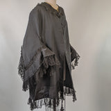 1880s Lace Trimmed Mantle