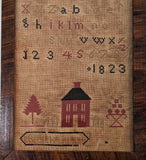 Georgian 1823 Needlepoint Sampler