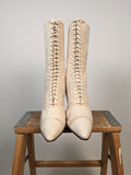 1910s-20s White Boots