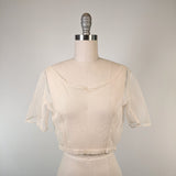 1900s Net Lace Camisole | Short Sleeve