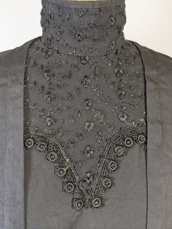 Black Edwardian Shirtwaist