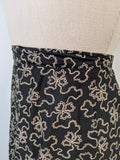 Edwardian Black + White Cotton Skirt