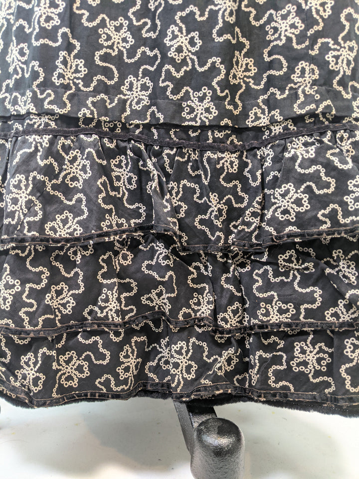 Edwardian Black + White Cotton Skirt