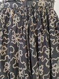 Edwardian Black + White Cotton Skirt