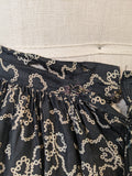 Edwardian Black + White Cotton Skirt