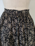 Edwardian Black + White Cotton Skirt
