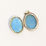 Victorian 14k Gold Enamel Mourning Locket