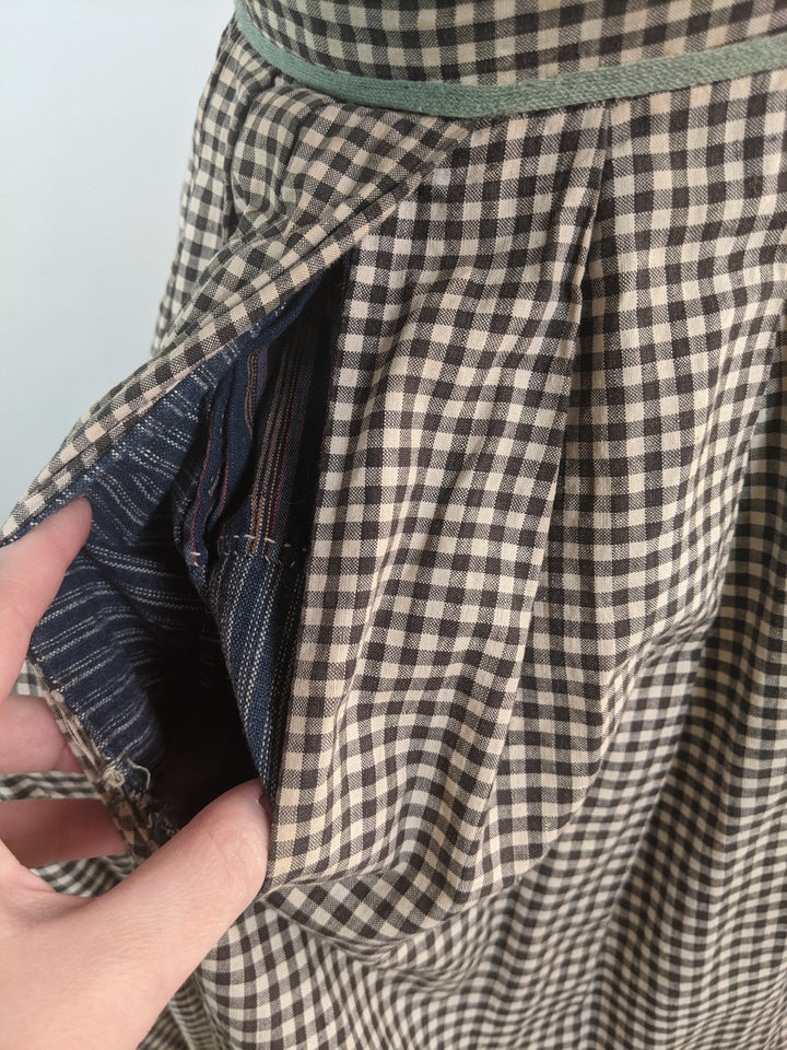 1860s Gingham Dress