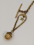 Crescent Moon + Star Watch Fob