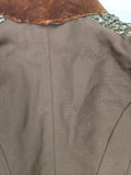 1890s Brown Velvet Gigot Sleeve Bodice