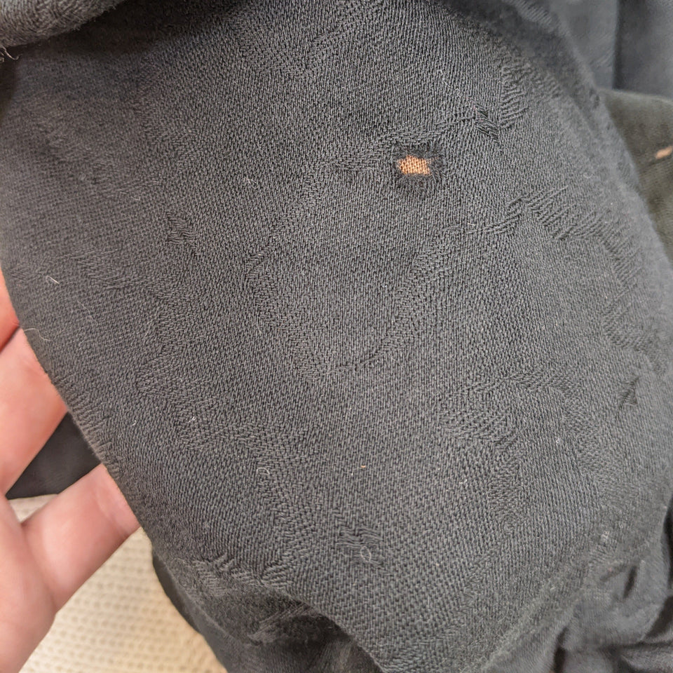 1890s Black Gigot Sleeve Bodice | Cotton/Blend