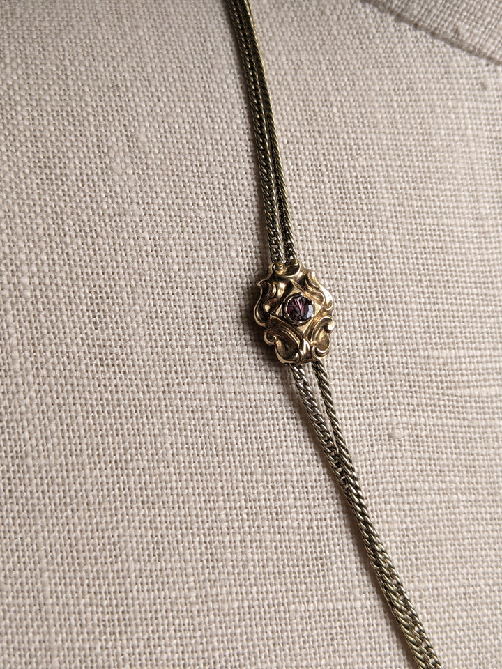 RESERVED 14k Gold Guard Chain | Fist Clasp