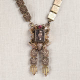 Victorian Owl Book Chain Necklace