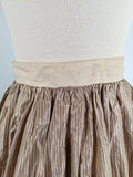 1840s Champagne Silk Gown
