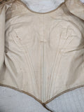 1840s Champagne Silk Gown