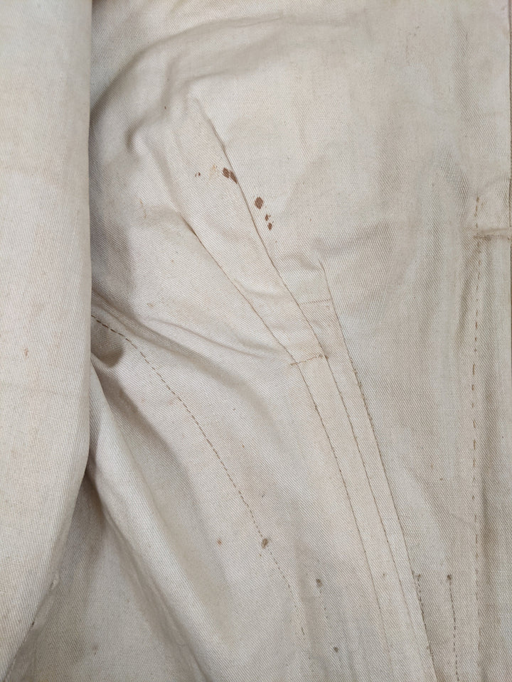 1840s Champagne Silk Gown