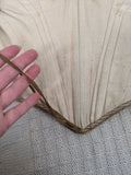 1840s Champagne Silk Gown