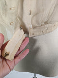RESERVED | 1860s Organdy Waist
