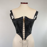1860s Black Swiss Waist