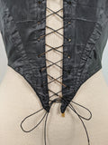 1860s Black Swiss Waist