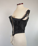 1860s Black Swiss Waist