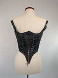 1860s Black Swiss Waist