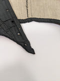 1860s Black Swiss Waist