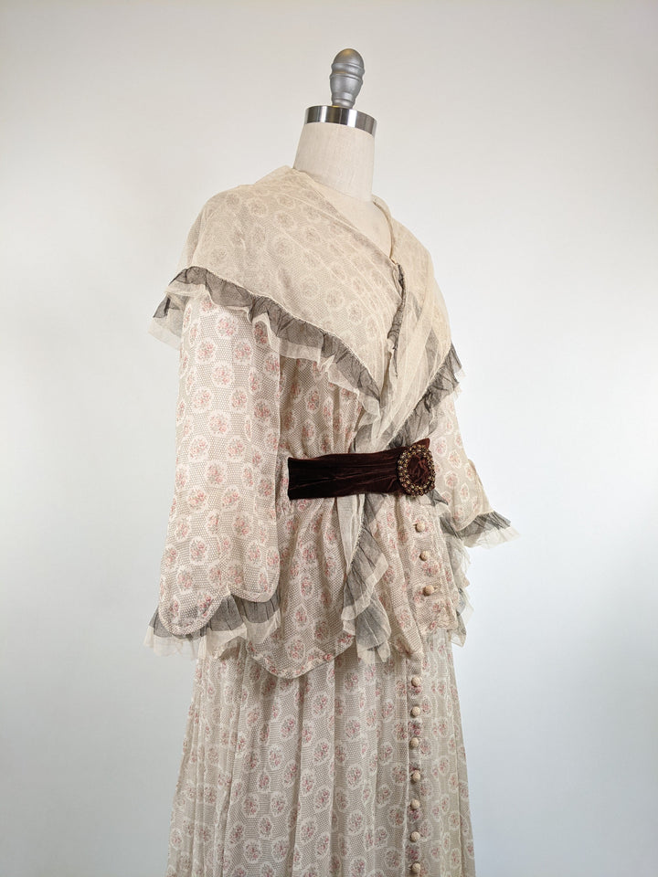 Late 1910s Cotton Voile Dress