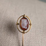 10k Gold Cameo Stick Pin