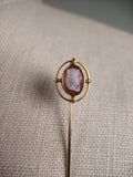 10k Gold Cameo Stick Pin