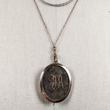 1820s-30s Woven Hair Brooch + Pendant