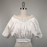 1910s Cotton Corset Cover / Dress Top
