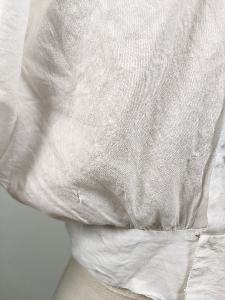 1910s Cotton Corset Cover / Dress Top