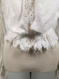 1900s Linen Shirtwaist | As Is