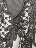 1890s-1900s Black Lace Collar