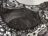 1890s-1900s Black Lace Collar