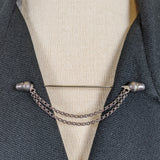 1890s-1900s Acorn Cloak / Collar Pin