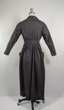 1910s Black + White Calico Dress