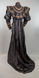 1890s Black Silk Tea Gown or Wrapper