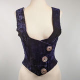 1880s Velvet Bodice or Waistcoat